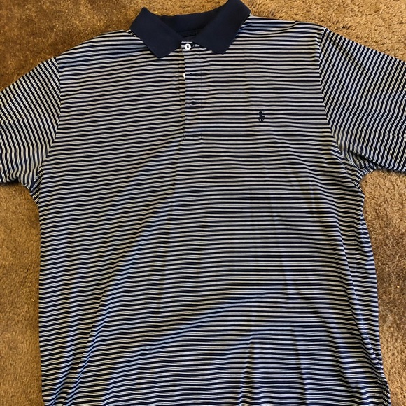 Polo Ralph Lauren Other - Men’s L polo golf shirt. Blue and White striped.